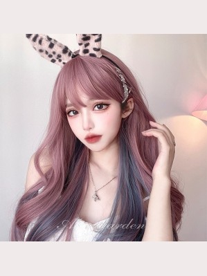 Hanging ear dye Lolita Curly  Hair Wig 65cm (UN155)